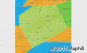 Physical Map of Rebrikhinskiy, political outside