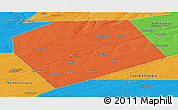 Political Panoramic Map of Rebrikhinskiy