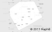 Silver Style Simple Map of Rebrikhinskiy