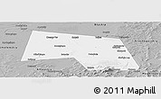 Gray Panoramic Map of Sovetskiy