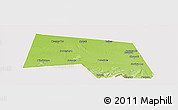 Physical Panoramic Map of Sovetskiy, cropped outside