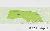 Physical Panoramic Map of Sovetskiy, lighten