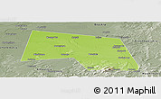 Physical Panoramic Map of Sovetskiy, semi-desaturated