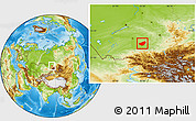 Physical Location Map of Zonalnyi