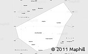 Silver Style Simple Map of Zonalnyi