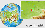 Physical Location Map of Novosibirsk