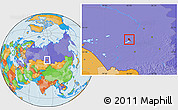Political Location Map of Novosibirsk
