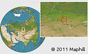 Satellite Location Map of Nazyvayevsk