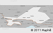 Gray Panoramic Map of Odesskiy