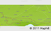 Physical Panoramic Map of Odesskiy