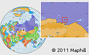 Political Location Map of Omsk