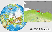 Physical Location Map of Poltavskiy, highlighted country, highlighted grandparent region