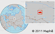 Gray Location Map of Sedelnikovskiy