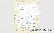Classic Style Simple Map of Omsk Oblast