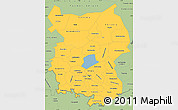 Savanna Style Simple Map of Omsk Oblast