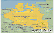 Savanna Style Panoramic Map of Western Siberia