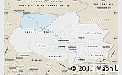 Classic Style Map of Tomsk Oblast