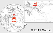 Blank Location Map of Yamalo-Nenets Autonomous Okrug, within the entire country