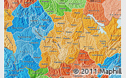 Political Shades Map of Butare