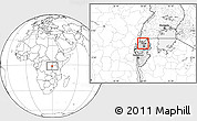 Blank Location Map of Cyungo