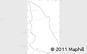 Blank Simple Map of Cyungo, cropped outside