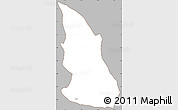 Gray Simple Map of Cyungo, cropped outside