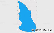 Political Simple Map of Cyungo, cropped outside