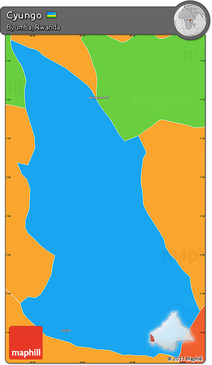 Political Simple Map of Cyungo