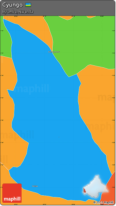 Political Simple Map of Cyungo