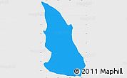 Political Simple Map of Cyungo, single color outside