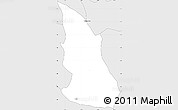 Silver Style Simple Map of Cyungo