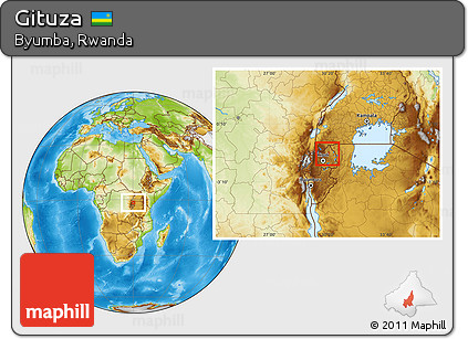 Physical Location Map of Gituza
