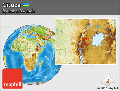 Physical Location Map of Gituza