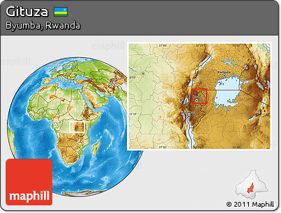 Physical Location Map of Gituza