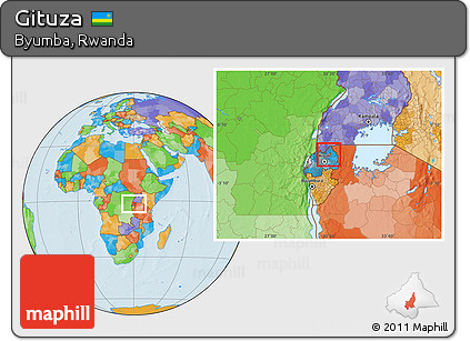 Political Location Map of Gituza