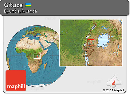 Satellite Location Map of Gituza