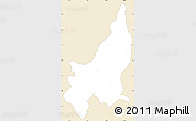 Classic Style Simple Map of Gituza, single color outside