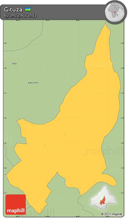 Savanna Style Simple Map of Gituza