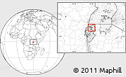 Blank Location Map of Kinyami