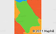 Political Simple Map of Kinyami
