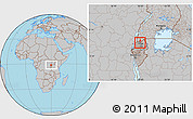 Gray Location Map of Kivuye