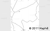 Blank Simple Map of Kivuye