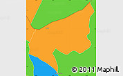 Political Simple Map of Kivuye