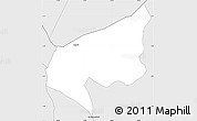 Silver Style Simple Map of Kivuye