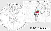 Blank Location Map of Kiyombe