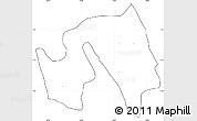 Blank Simple Map of Kiyombe, cropped outside