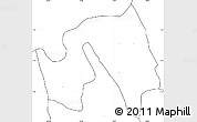 Blank Simple Map of Kiyombe, no labels