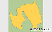 Savanna Style Simple Map of Kiyombe, cropped outside