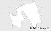 Silver Style Simple Map of Kiyombe