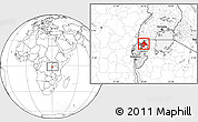 Blank Location Map of Byumba